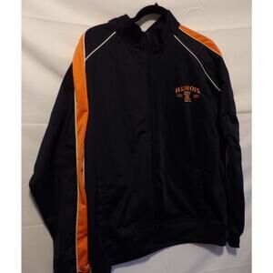 Illinois Fighting Ilini Men's Navy Blue Track Suit Warm-Up Jacket